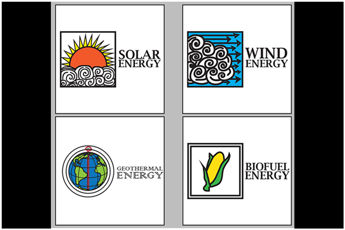 Renewable Energy Logo Set