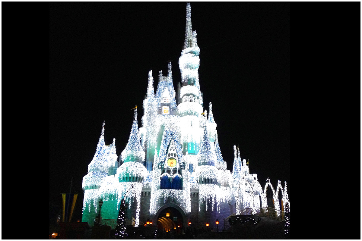 Disney World Castle at Christmas