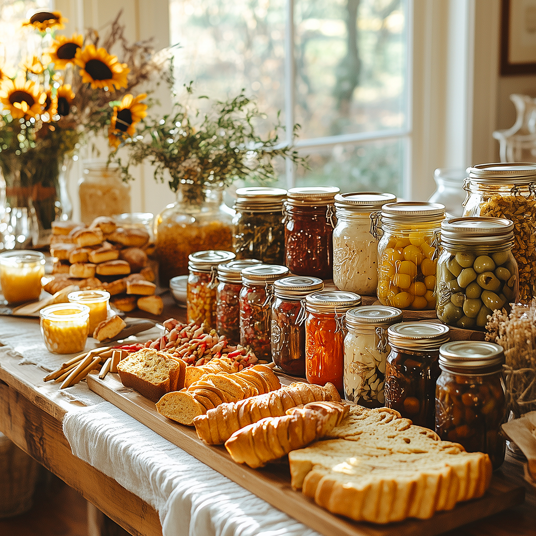 Autumn harvest and preserves
