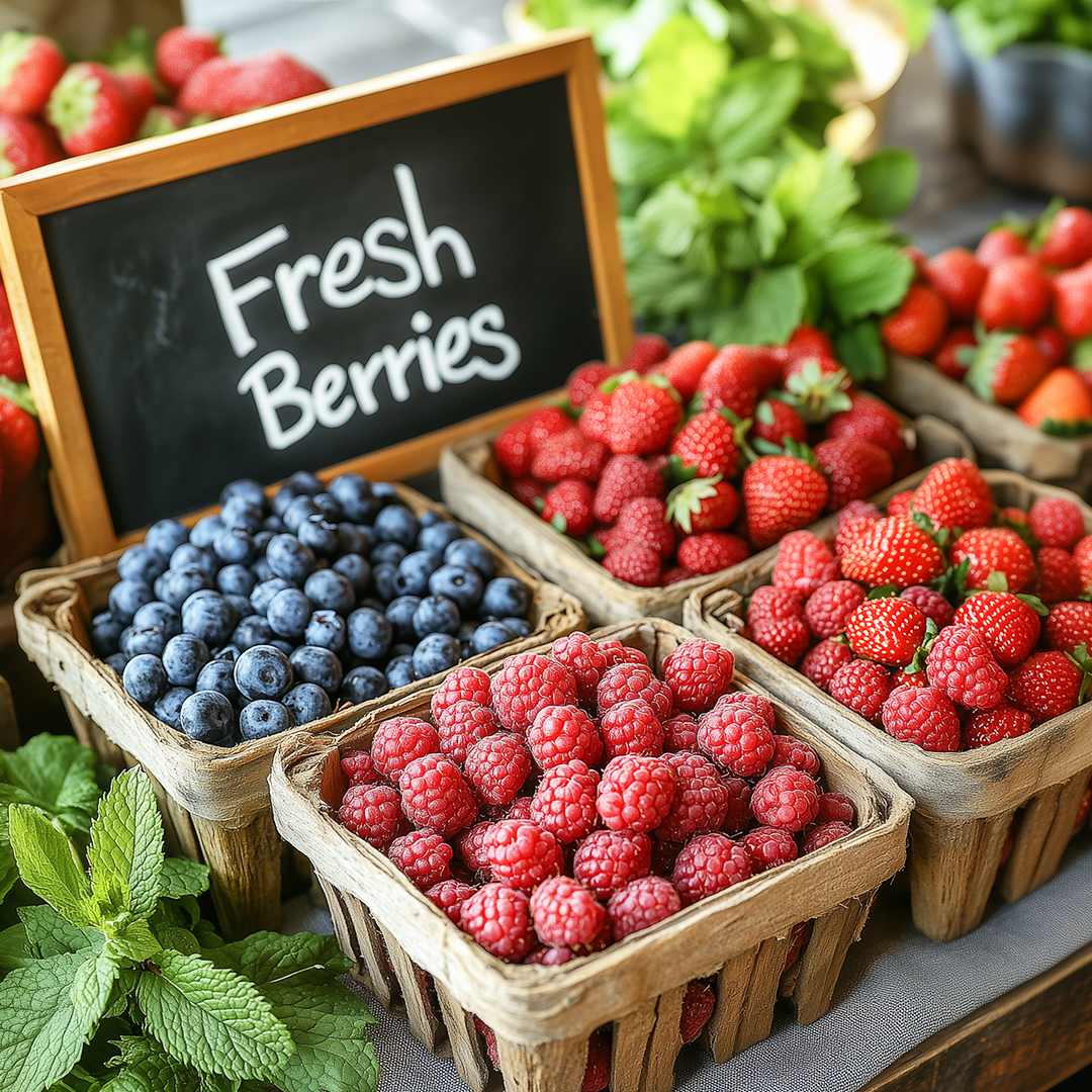 Fresh Berries in Pint Baskets