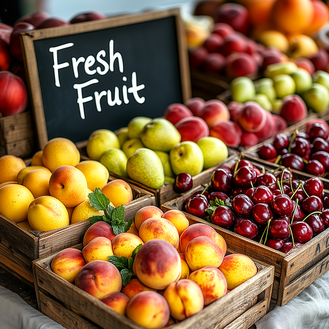 Fresh Mixed Fruit Display