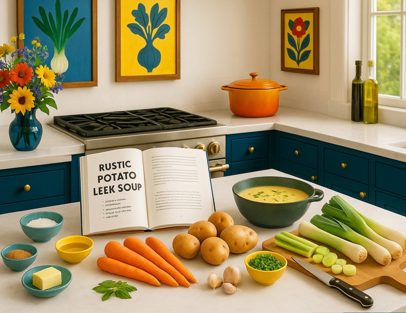 Rustic Potato Leek Soup