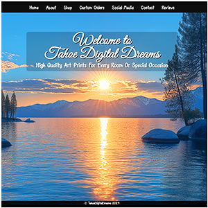 TahoeDigitalDreams.com Website
